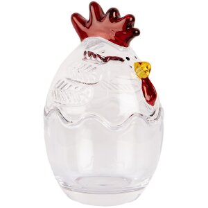 Clayre & Eef 6GL4996 Vorratsglas mit Deckel Huhn...