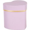 Clayre & Eef 66024PA Подарочная коробка Сердце фиолетовое золото 10x10x10 см