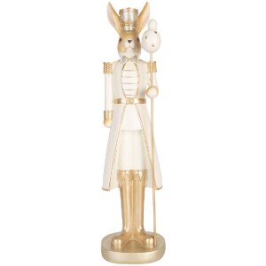 Clayre & Eef Deko-Kaninchen Beige Gold 47 cm...