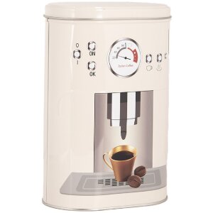 Clayre & Eef 6BL0141 Aufbewahrungsbox 2er-Set Beige Retro Eisen