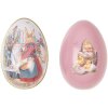 Clayre & Eef Deko-Ei Eisen Weiß Rosa 8x13 cm Nostalgie Osterdeko