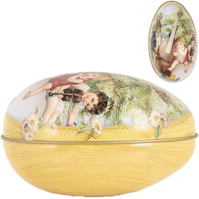 Clayre & Eef Deko Ei 7x11x7 cm nostalgische Osterdekoration Eisen Vintage