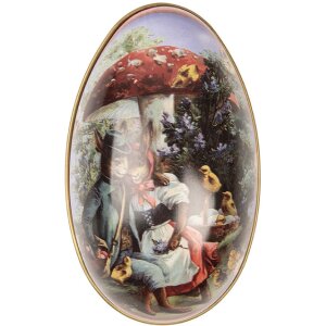 Clayre & Eef Dekoration Ei 7x11x7 cm Landhausstil Eisen Vintage