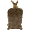 Clayre & Eef Deko Kaninchen Beige Braun 11x10x18 cm Osterfigur Landhausstil