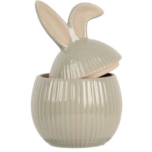 Clayre & Eef 6CE2013 Горшок для хранения керамический зеленый 10x10x16 см Стиль кантри