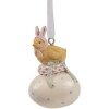 Clayre & Eef Osteranhänger Küken Polyresin 4x3x7 cm Landhausstil