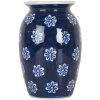 Clayre & Eef 6CE2085 Vase Blau-Weiß Ø 10x15 cm