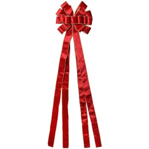 Clayre & Eef 65975R Декоративный бант красно-золотой...