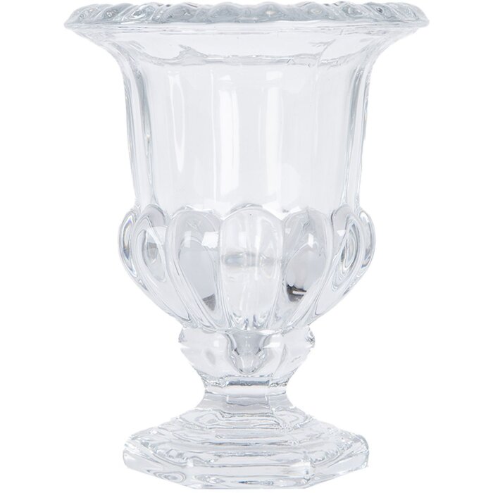 Clayre & Eef 6GL5031 Vase Glas Ø 12 x 15 cm Transparent
