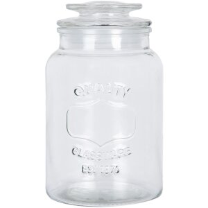 Clayre & Eef 6GL5053 Vorratsglas mit Deckel Retro...