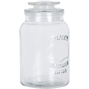 Clayre & Eef 6GL5053 Vorratsglas mit Deckel Retro...