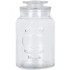 Clayre & Eef 6GL5053 Vorratsglas mit Deckel Retro Vintage Glas 11x19 cm