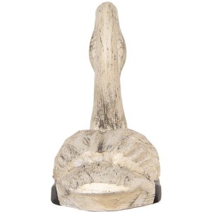 Clayre & Eef Декоративные лебеди Набор из 2 фигурок в античном стиле бежевый черный