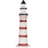 Clayre & Eef Декоративный маяк бело-красный Ø 15x48 см МДФ дерево