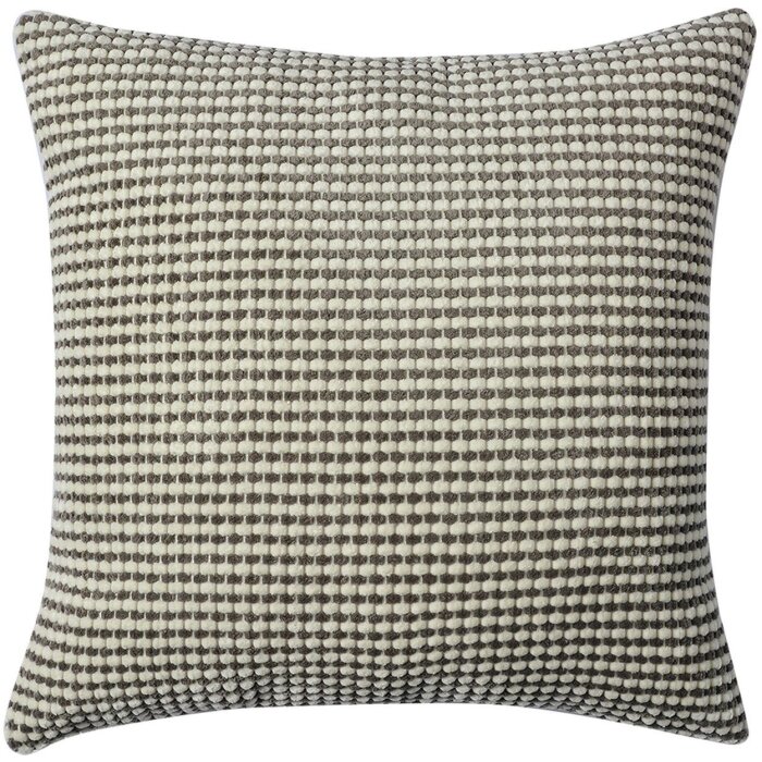 Clayre & Eef Чехол для подушки 45x45 см коричневый белый стиль кантри