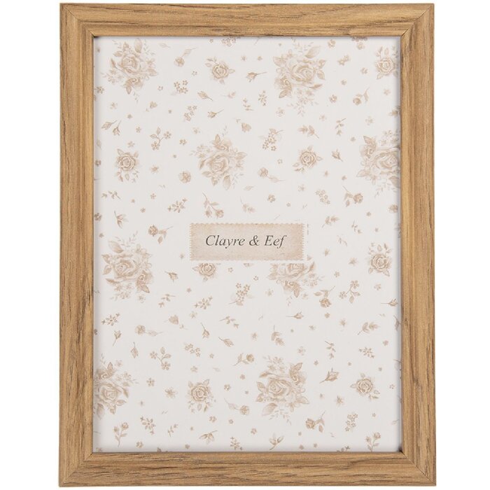 Clayre & Eef 2F1266M Fotorahmen 15x2x20 cm Boho-Stil MDF Glas 13x18 cm