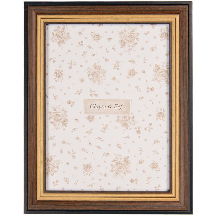 Clayre & Eef 2F1268L Фоторамка 19x2x24 см коричневый черный стиль кантри