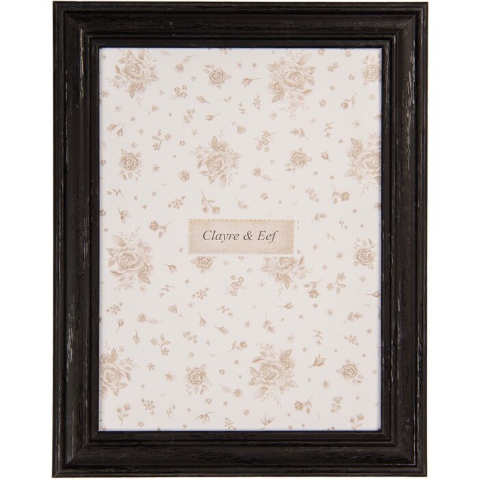 Clayre & Eef 2F1273L Fotorahmen Schwarz 19x2x24 cm 15x20 cm