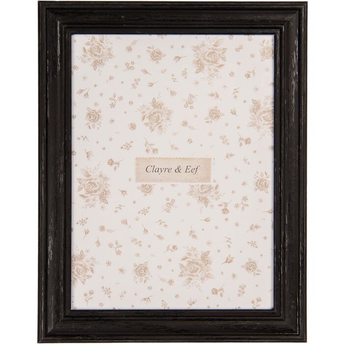 Фоторамка Clayre & Eef 10x15 см черная элегантная фоторамка в стиле бохо
