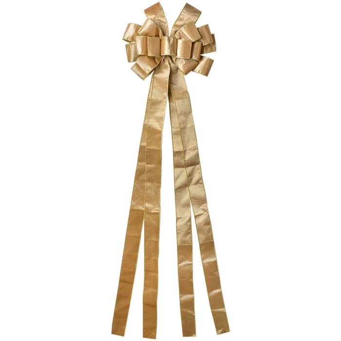 Clayre & Eef 65975GO Декоративный бант 33x135 см золотого цвета
