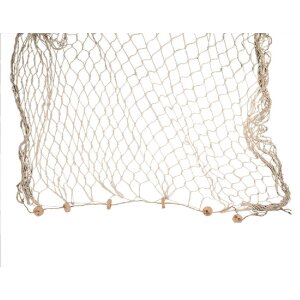 Clayre & Eef 66072 Dekoration Fischnetz Beige 200x400...