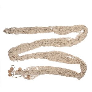 Clayre & Eef 66072 Dekoration Fischnetz Beige 200x400...