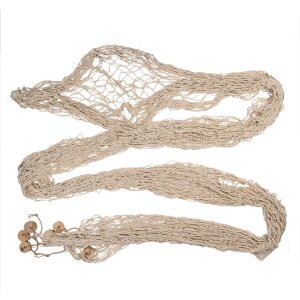 Clayre & Eef 66072 Dekoration Fischnetz Beige 200x400 cm Landhausstil
