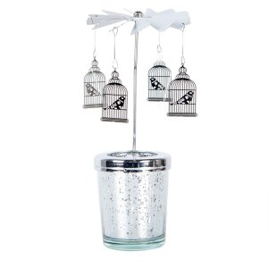 Clayre & Eef 66082 Teelichtkarussell Silber Ø...