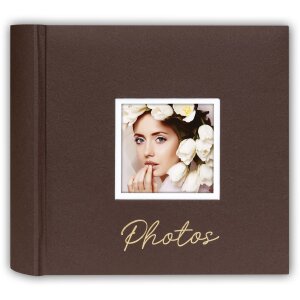 ZEP Фотоальбом Dante Brown 24x24 см 40 белых страниц с перфорацией окна
