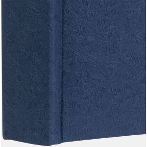 ZEP Fotoalbum Dante Blau 24x24 cm 40 weiße Seiten mit Pergamin-Blättern