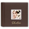ZEP Fotoalbum Dante Braun 32x32 cm 60 weiße Seiten mit Fensterstanzung