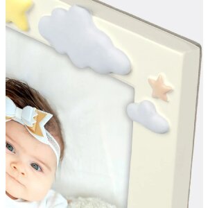 Фоторамка ZEP из полимерной смолы Eddy 10x15 см слоновая кость синий