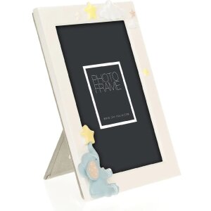 Фоторамка ZEP из полимерной смолы Eddy 10x15 см слоновая кость синий