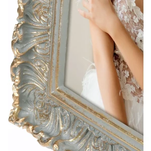 Фоторамка ZEP из полимерной смолы Valbonne 10x15 см серо-золотая