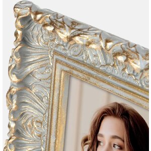 Фоторамка ZEP из полимерной смолы Valbonne 13x18 см серо-золотая