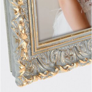 Фоторамка ZEP из полимерной смолы Valbonne 20x25 см серо-золотая