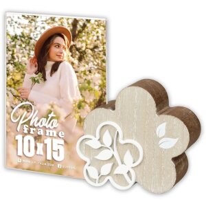 ZEP Акриловая и деревянная фоторамка Flora 10x15 см