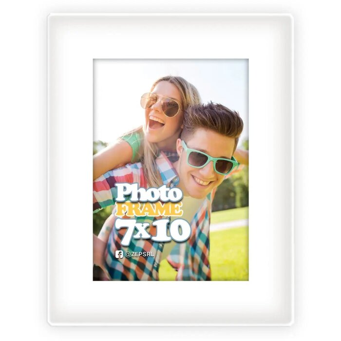 ZEP Магнитная акриловая рамка 7x10 см белая