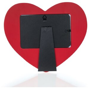 ZEP Портретная рамка Iris 10x15 см Деревянная фоторамка в форме сердца красная