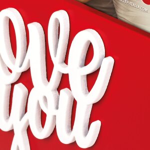 ZEP Портретная рамка Iris 10x15 см Деревянная фоторамка в форме сердца красная