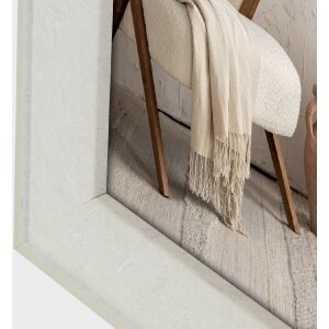 ZEP Bilderrahmen Colmar Weiß 30x40 cm Polystyrol Holzoptik Wandaufhängung