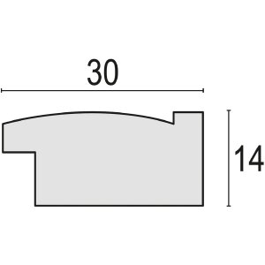 ZEP Bilderrahmen Colmar Grau 20x30 cm Holzoptik