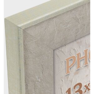 ZEP Bilderrahmen Colmar Grau 10x15 cm Holzoptik mit Aufsteller Wandaufhängung