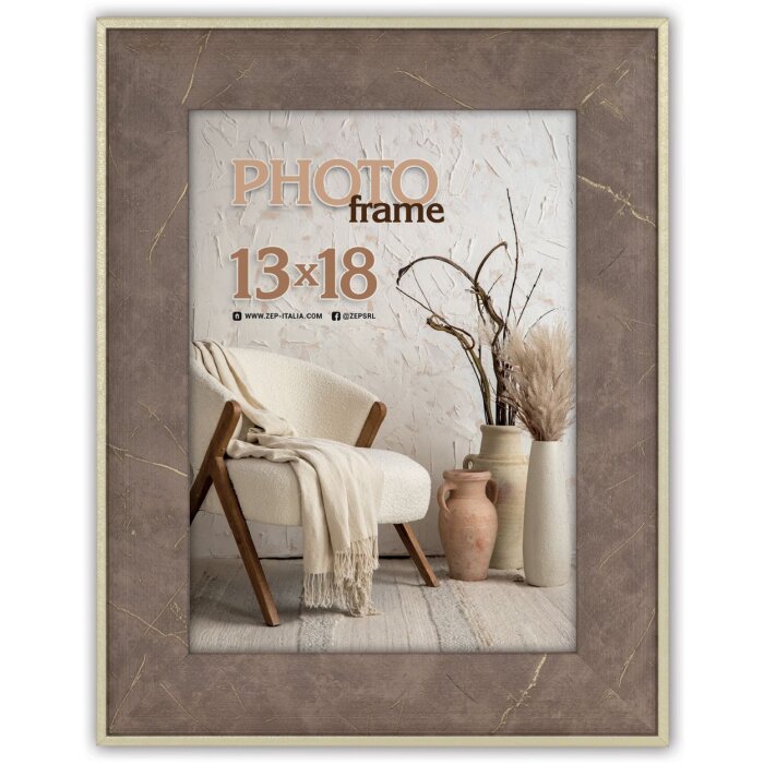 Фоторамка ZEP Colmar Brown 20x25 см вид дерева с настоящим стеклом