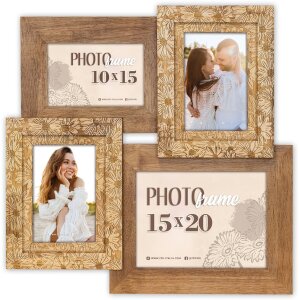 ZEP Gallery Рамка Arezzo Wood Brown для 3 фотографий...