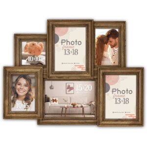 ZEP Gallery Frame Giverny Multi Picture Frame Wood Brown...