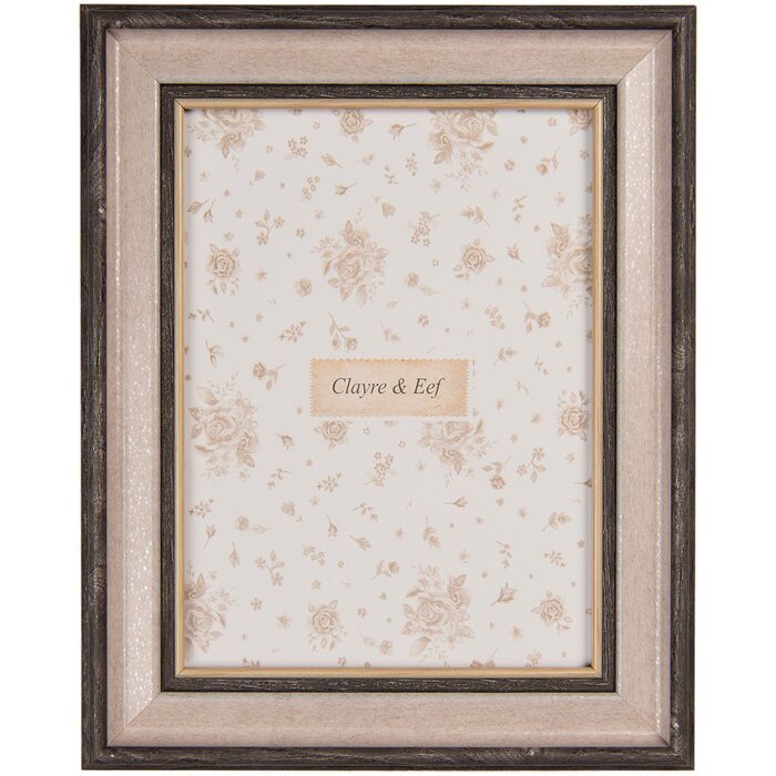 Clayre & Eef 2F1238S Fotorahmen Boho Braun Beige 16x2x21 cm 10x15 cm