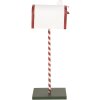 Clayre & Eef 5Y1264 Briefkasten Weihnachtliche Dekoration Weiß Rot 19x33x92 cm