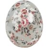 Clayre & Eef Декоративное яйцо 6CE1972M Керамическое серо-розовое Ø 10x12 см Стиль кантри