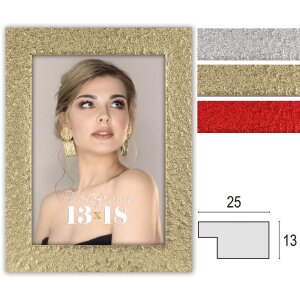 ZEP Orion Fotorahmen Gold Silber Rot 10x15 bis 30x40 cm Metallic Look